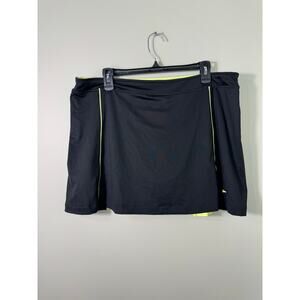 Slazenger Black Green Golf Skort Skirt Size XL